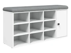 Banco sapateira 102x32x50 cm derivados de madeira branco
