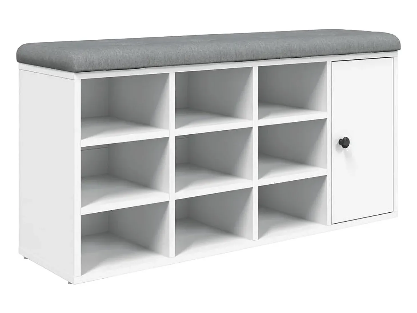 Banco sapateira 102x32x50 cm derivados de madeira branco