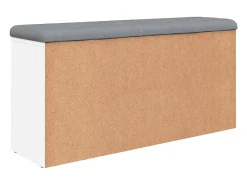 Banco sapateira 102x32x50 cm derivados de madeira branco