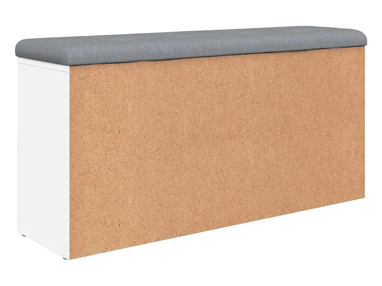 Banco sapateira 102x32x50 cm derivados de madeira branco