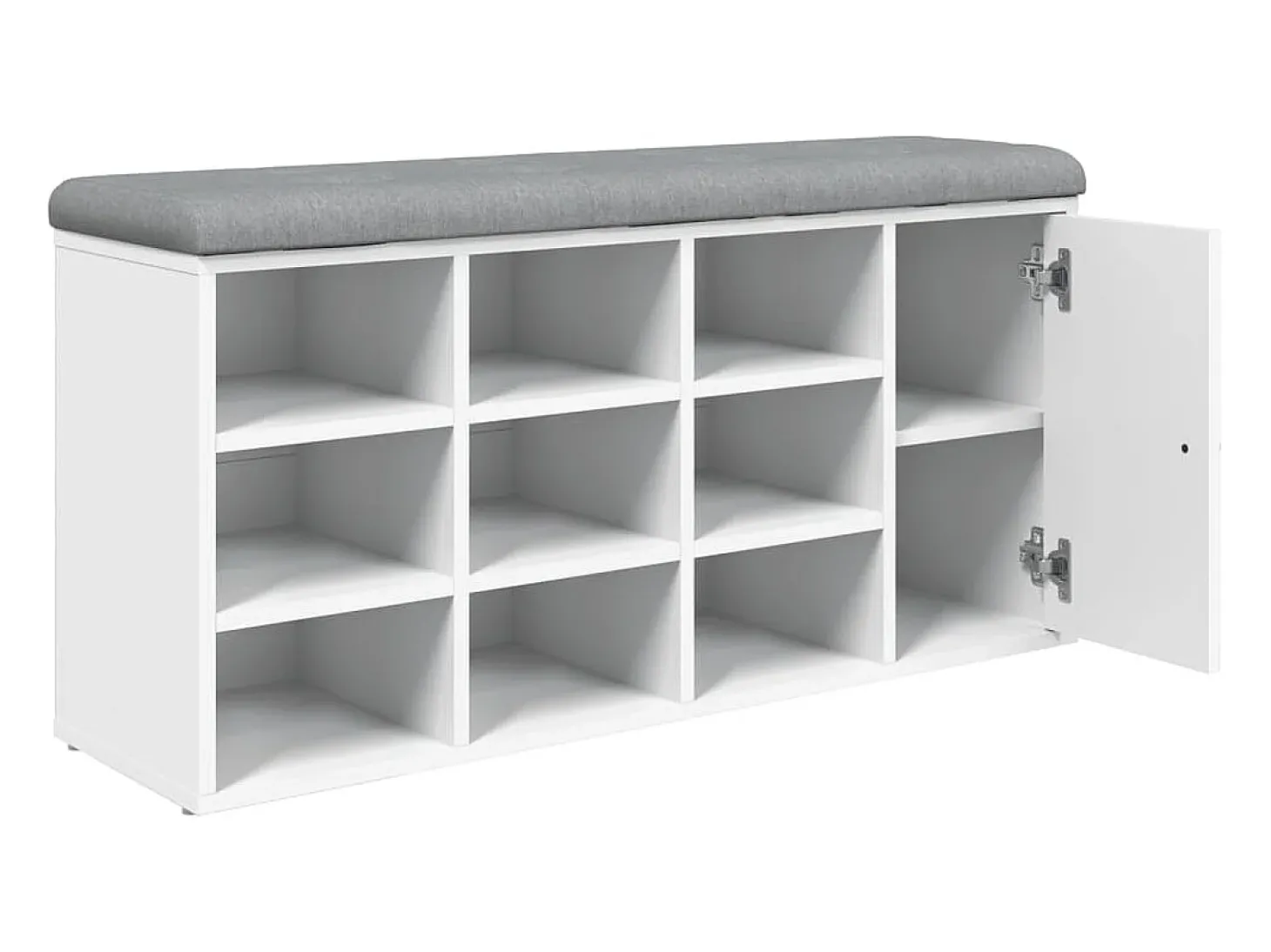 Banco sapateira 102x32x50 cm derivados de madeira branco