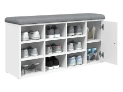 Banco sapateira 102x32x50 cm derivados de madeira branco