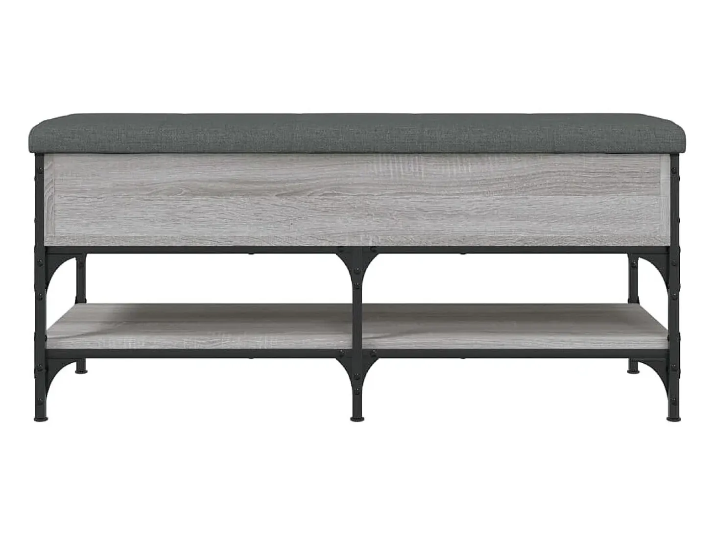 Banco sapateira 102x42x45 cm derivados madeira cinzento sonoma