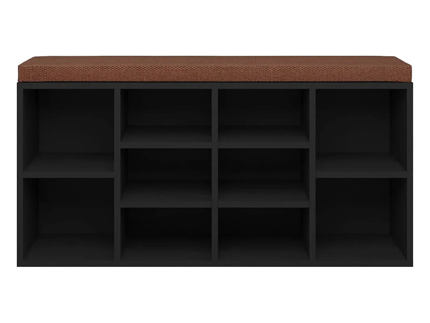 Banco sapateira 103x30x48 cm derivados de madeira preto
