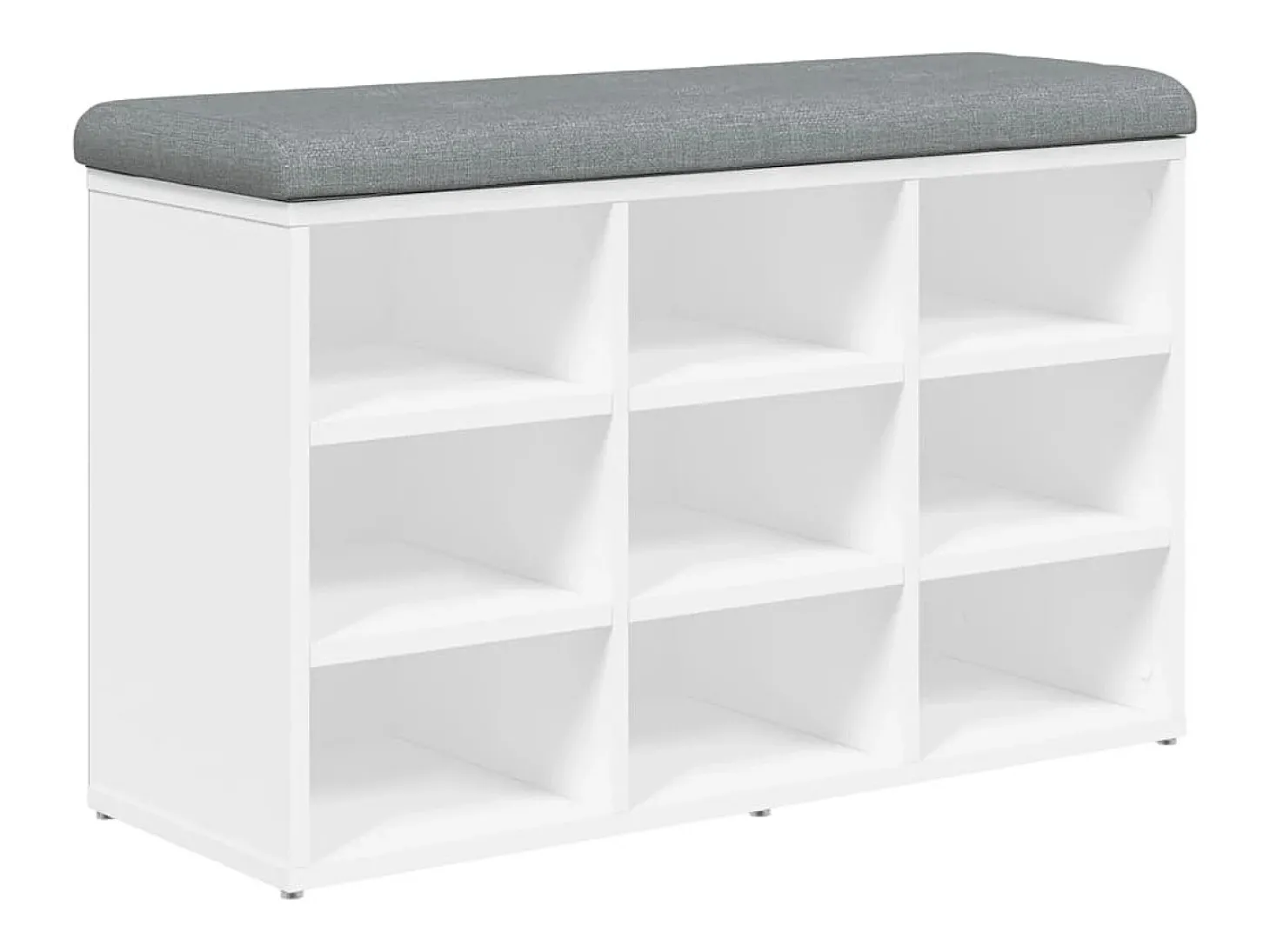 Banco sapateira 82x32x50 cm derivados de madeira branco PT880180