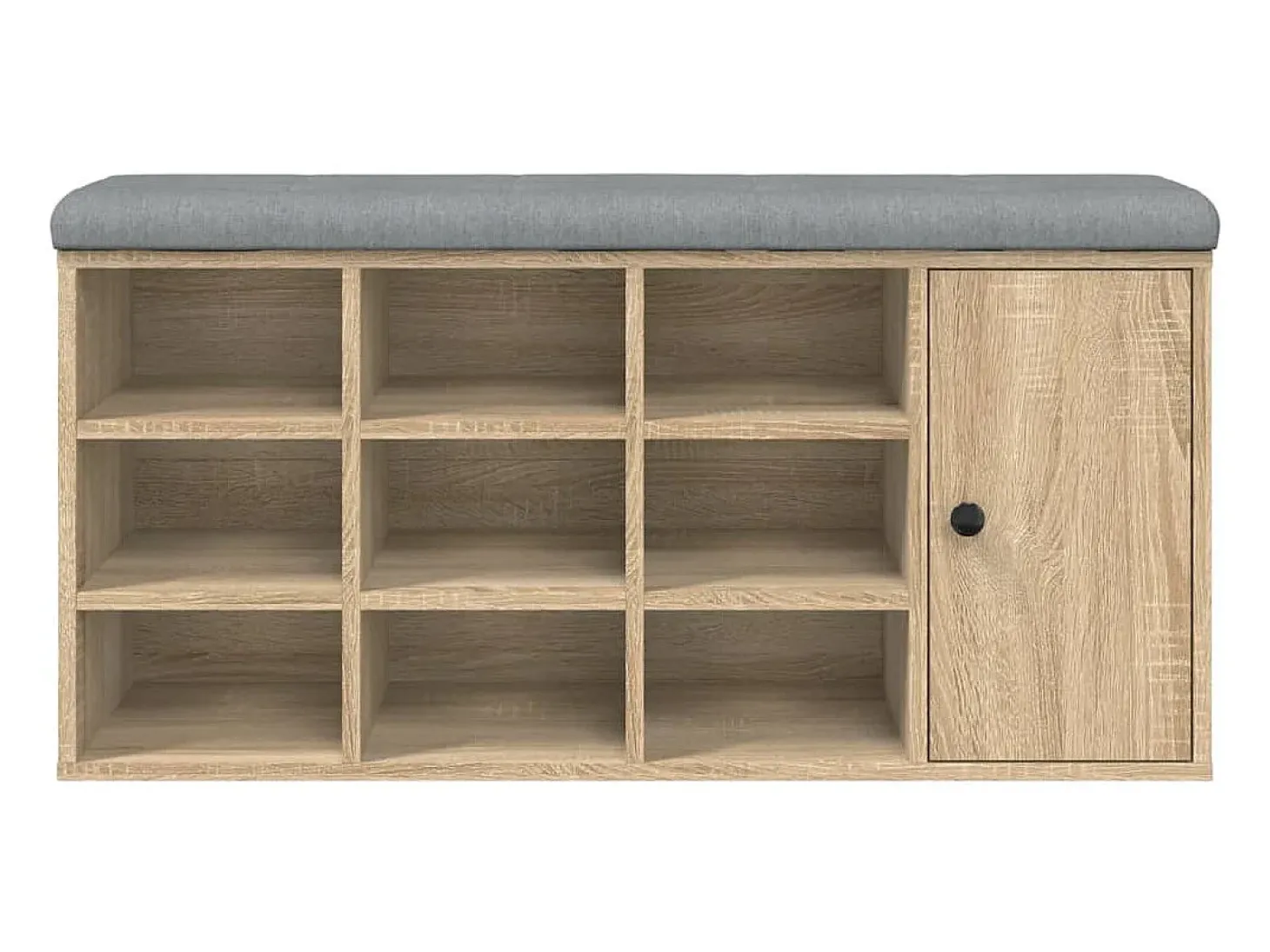 Banco sapateira 102x32x50 cm derivados madeira carvalho sonoma