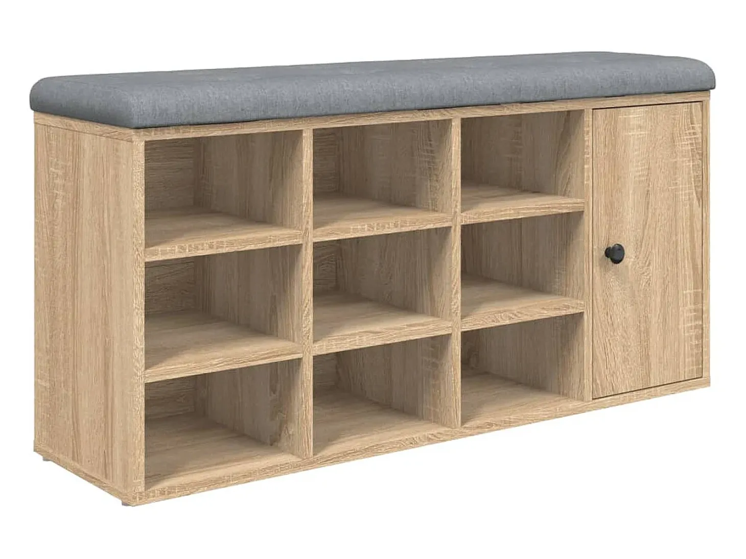 Banco sapateira 102x32x50 cm derivados madeira carvalho sonoma