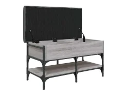 Banco sapateira 82x42x45 cm derivados madeira cinzento sonoma