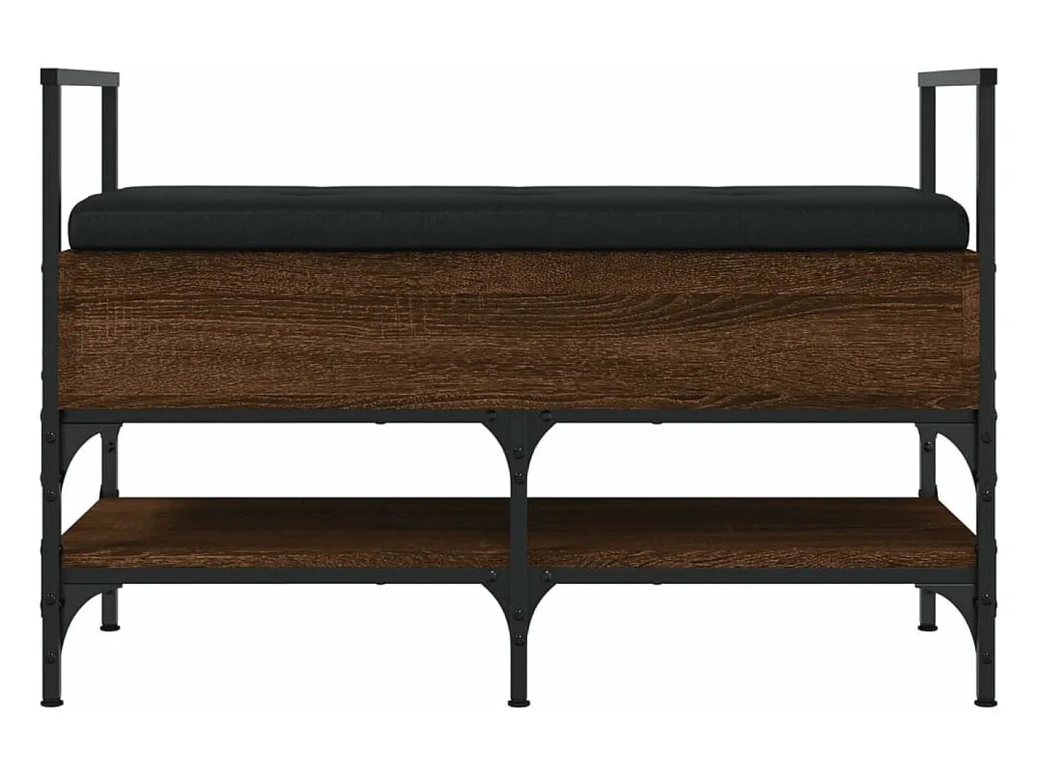 Banco sapateira 85,5x42x57,5cm deriv. madeira carvalho castanho