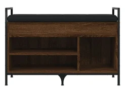 Banco sapateira 85,5x32x57,5cm deriv. madeira carvalho castanho