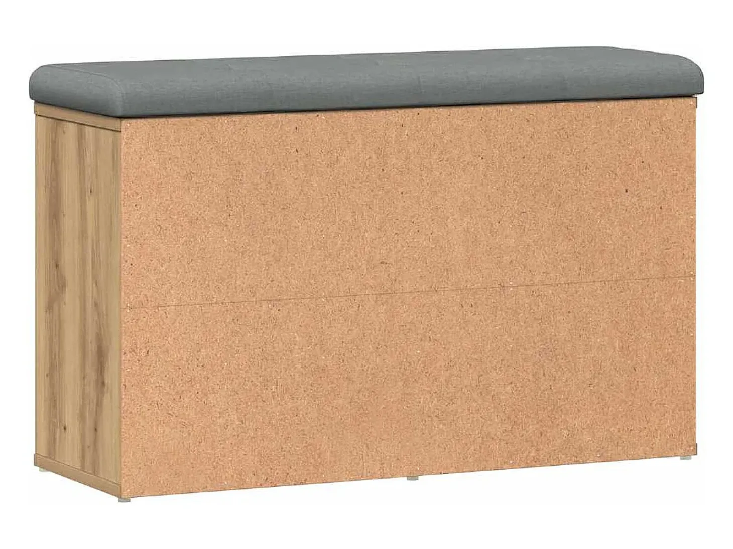 Banco sapateira 82x32x50cm derivados madeira carvalho artisiano