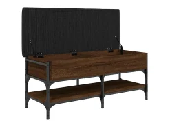 Banco sapateira 102x42x45cm derivados madeira carvalho castanho