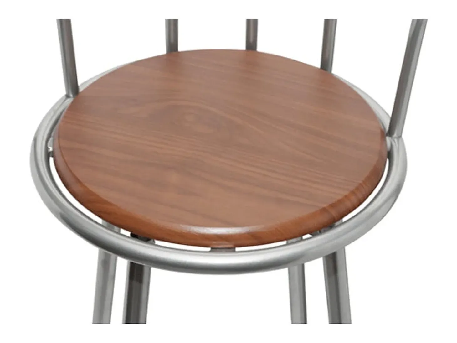 Bancos de bar 2 pcs castanho aço