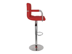 Bancos de bar 2 pcs couro artificial vermelho tinto