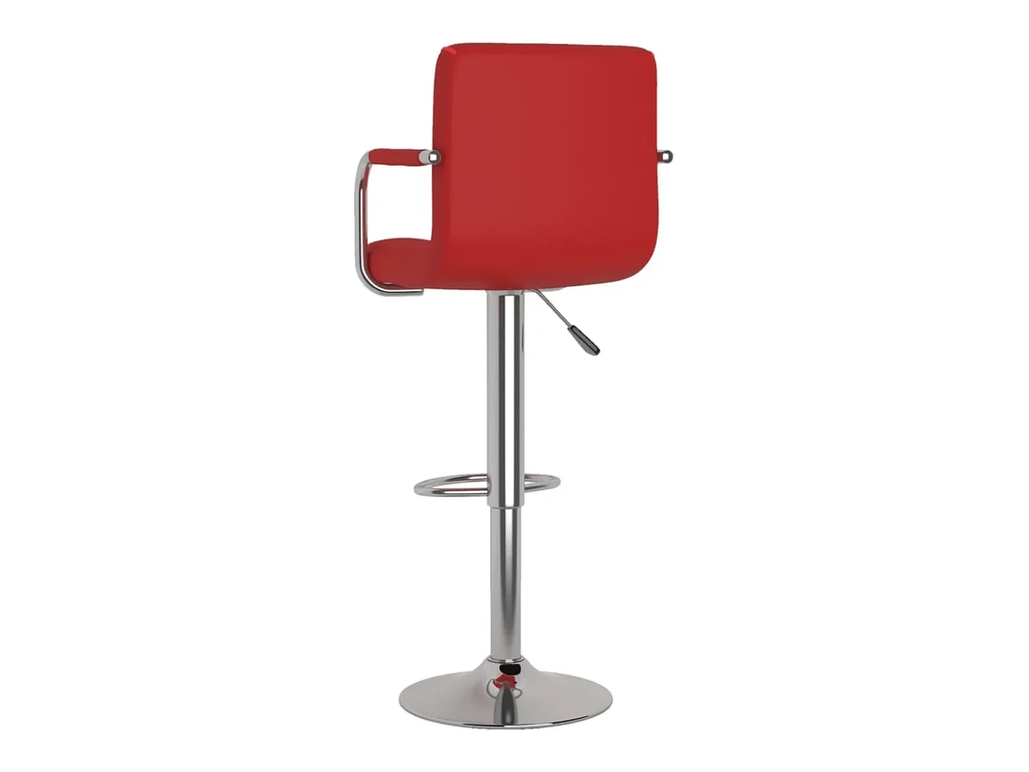 Bancos de bar 2 pcs couro artificial vermelho tinto