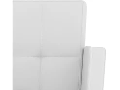 Bancos de bar 2 pcs couro artificial branco