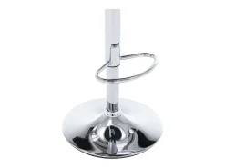 Bancos de bar 2 pcs couro artificial creme e madeira curvada