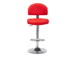 Bancos de bar 2 pcs couro artificial vermelho
