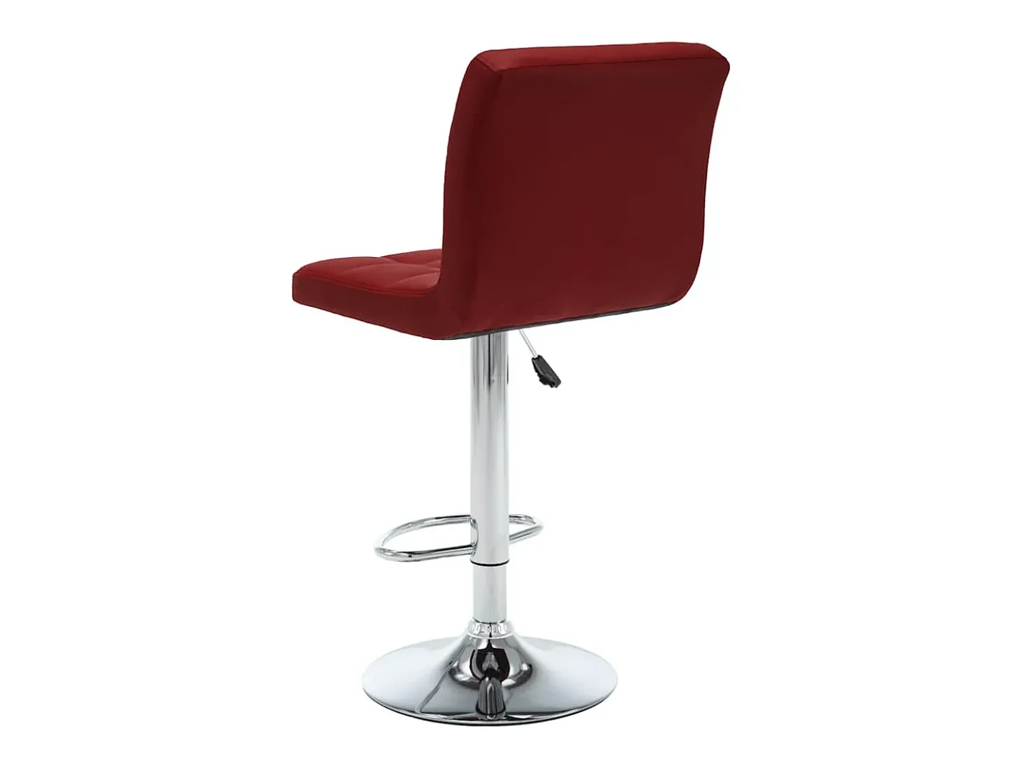 Bancos de bar 2 pcs couro artificial vermelho tinto