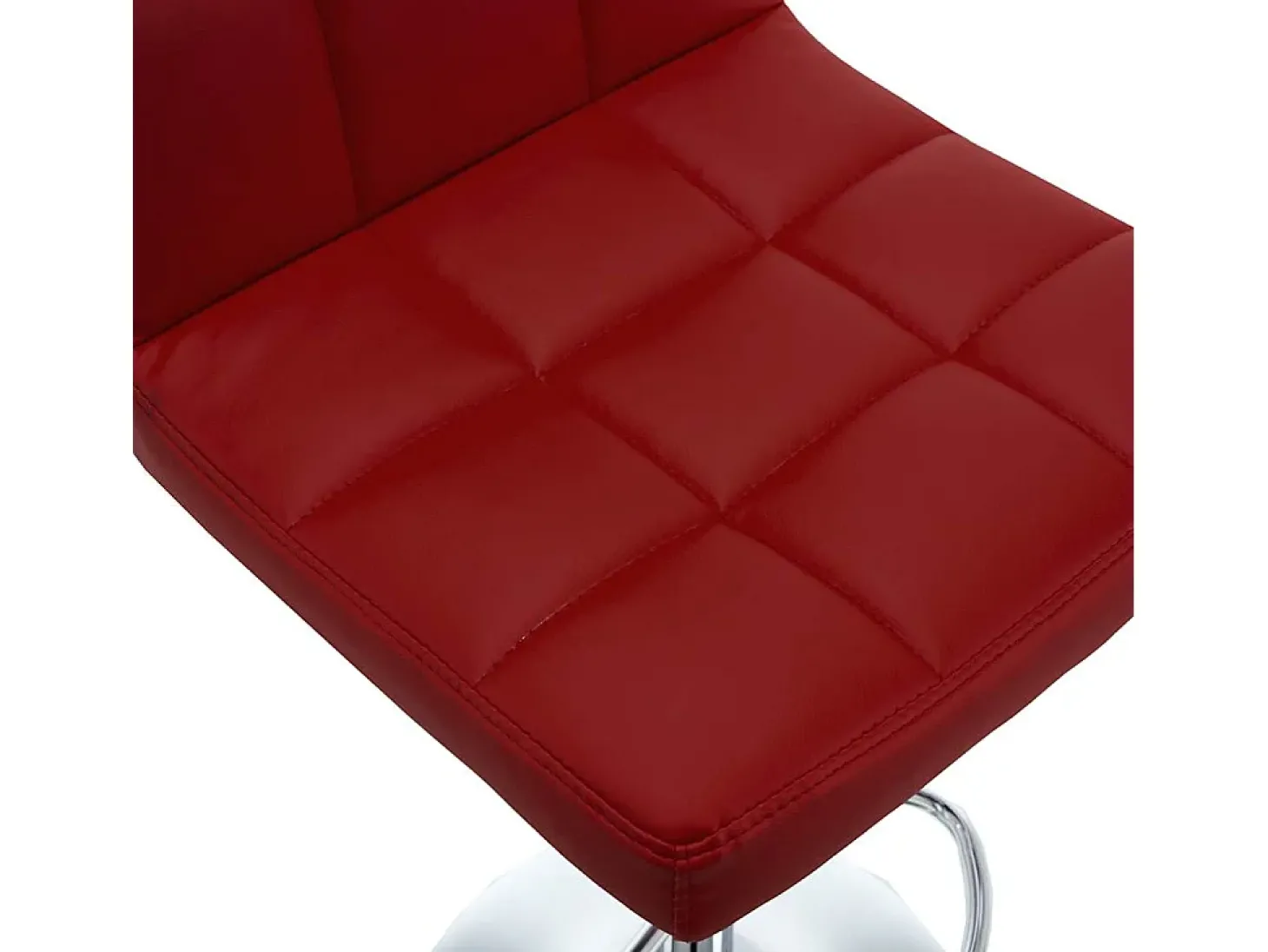 Bancos de bar 2 pcs couro artificial vermelho tinto