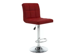 Bancos de bar 2 pcs couro artificial vermelho tinto