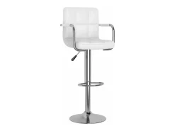 Bancos de bar 2 pcs couro artificial branco PT489864