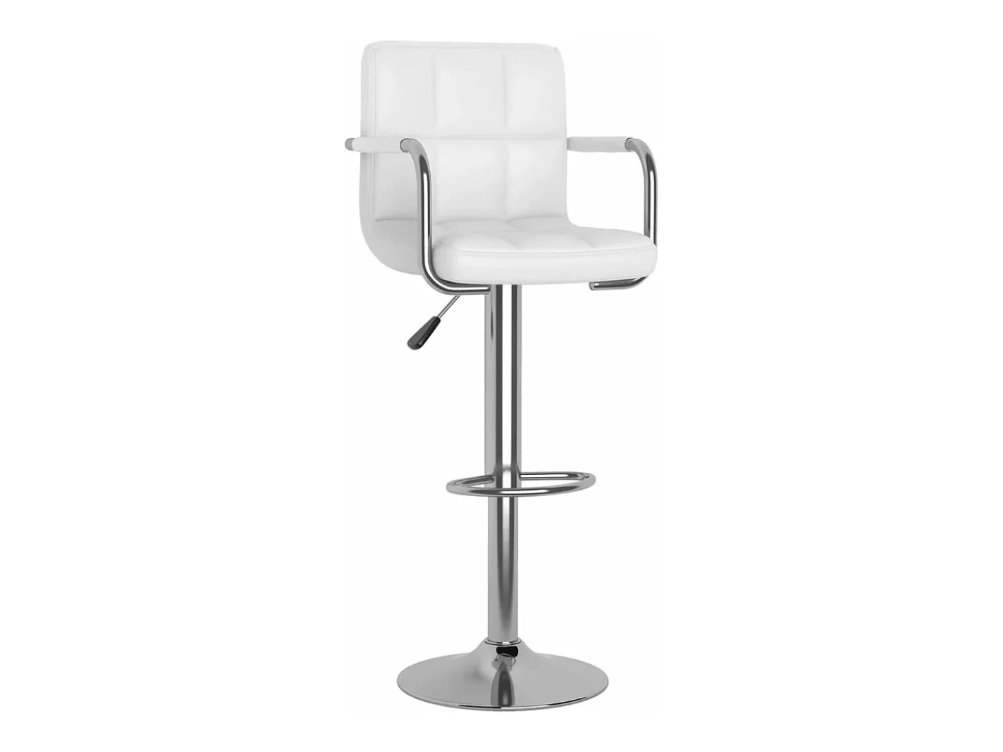 Bancos de bar 2 pcs couro artificial branco PT489864