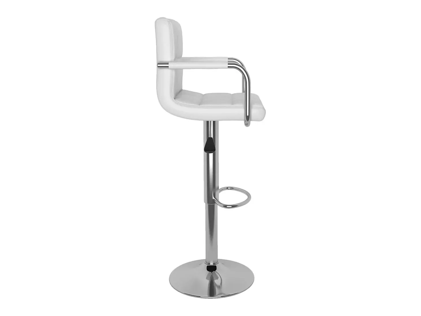 Bancos de bar 2 pcs couro artificial branco PT489864