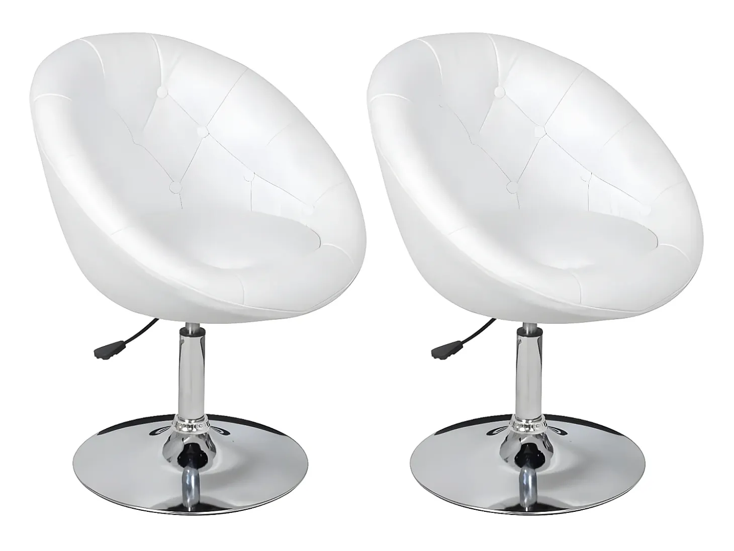 Bancos de bar 2 pcs couro artificial branco PT831557