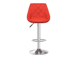 Bancos de bar 2 pcs couro artificial vermelho