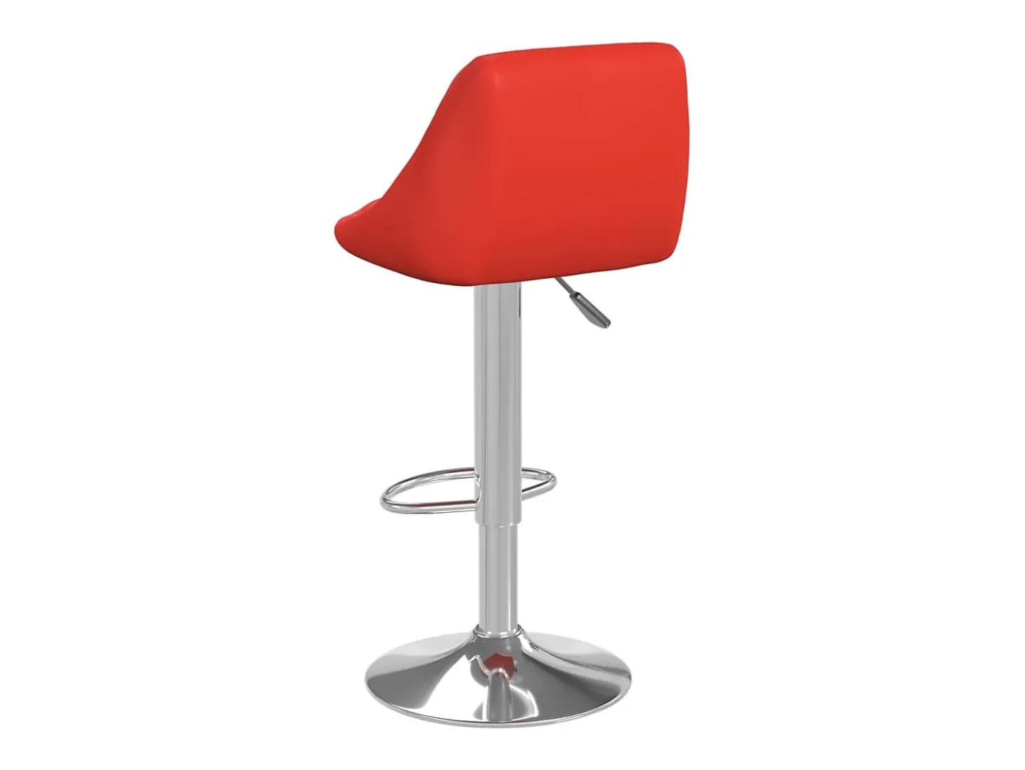 Bancos de bar 2 pcs couro artificial vermelho