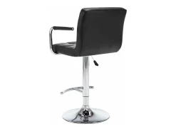 Bancos de bar 2 pcs couro artificial preto