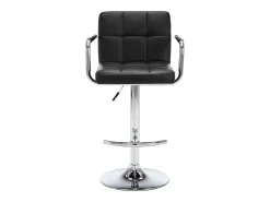 Bancos de bar 2 pcs couro artificial preto