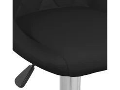 Bancos de bar 2 pcs couro artificial preto
