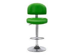 Bancos de bar 2 pcs couro artificial verde