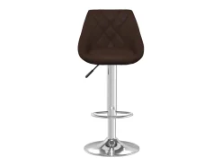 Bancos de bar 2 pcs couro artificial castanho