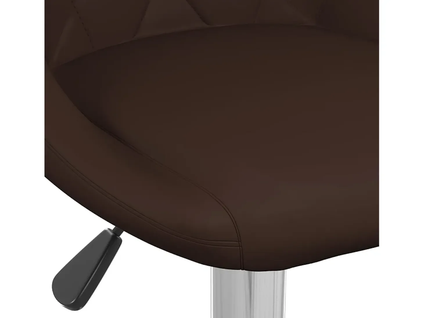 Bancos de bar 2 pcs couro artificial castanho
