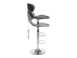 Bancos de bar 2 pcs couro artificial preto