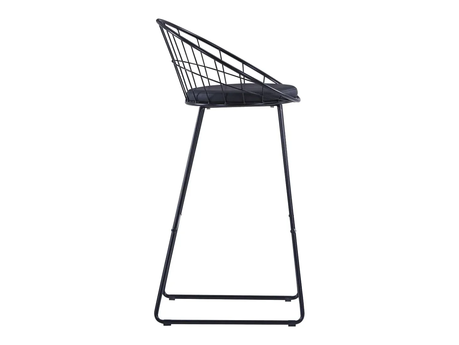 Bancos de bar 2 pcs couro artificial preto PT847947