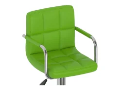Bancos de bar 2 pcs couro artificial verde