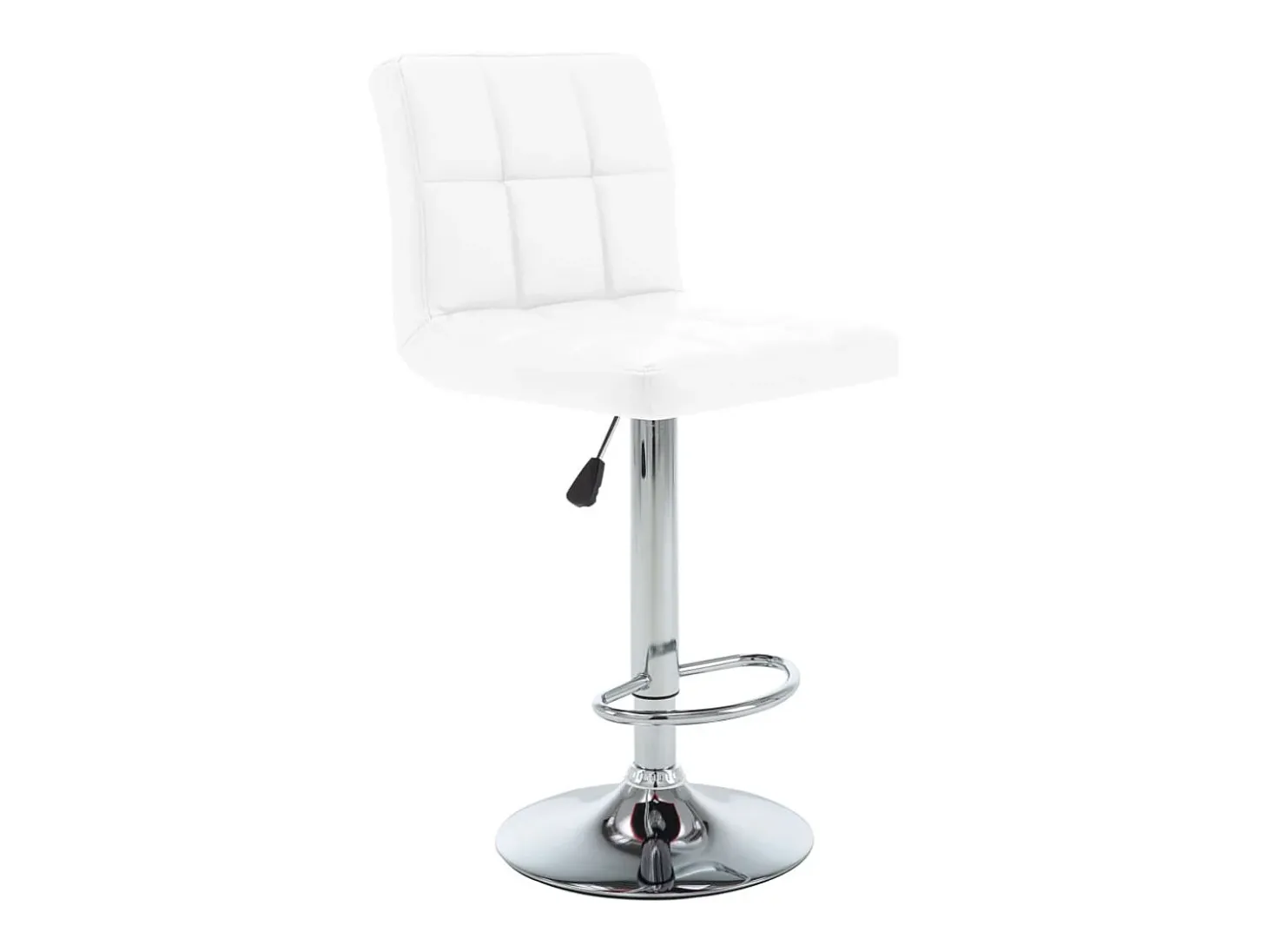 Bancos de bar 2 pcs couro artificial branco