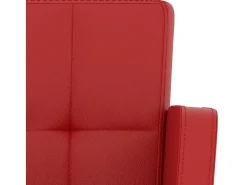 Bancos de bar 2 pcs couro artificial vermelho