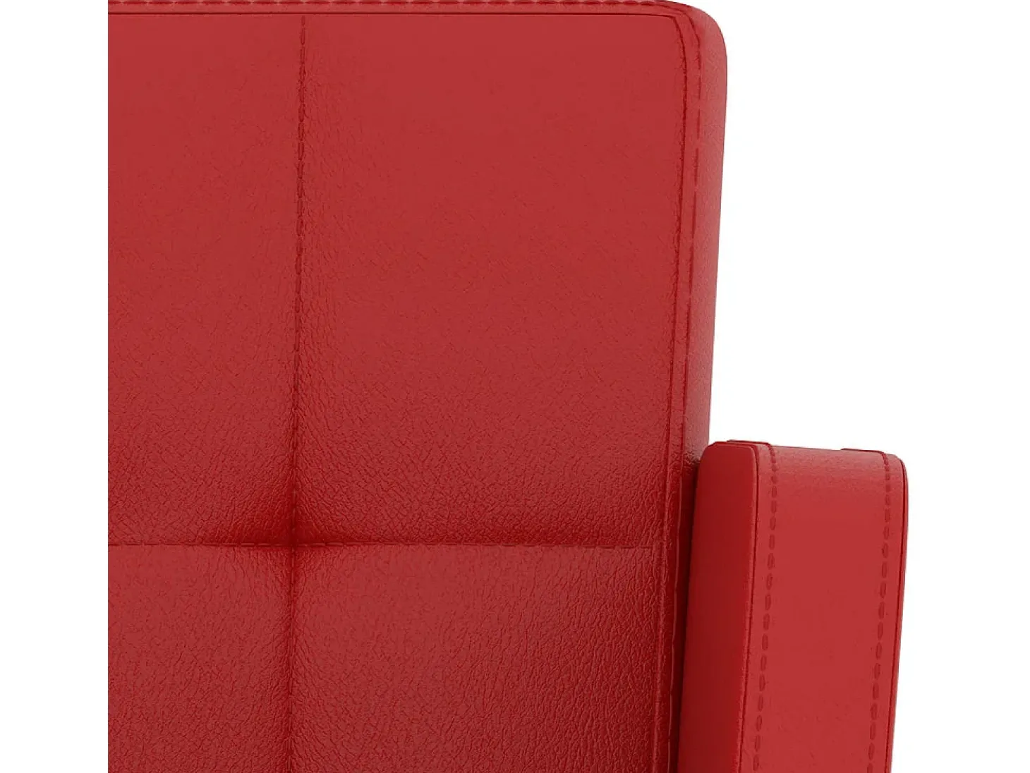 Bancos de bar 2 pcs couro artificial vermelho