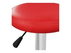 Bancos de bar 2 pcs couro artificial vermelho