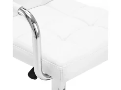 Bancos de bar 2 pcs couro artificial branco