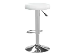 Bancos de bar 2 pcs couro artificial branco PT293424