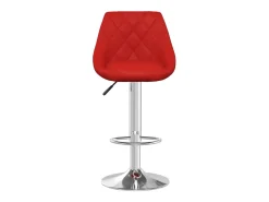 Bancos de bar 2 pcs couro artificial vermelho tinto