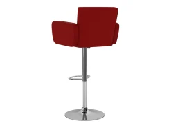 Bancos de bar 2 pcs couro artificial vermelho tinto