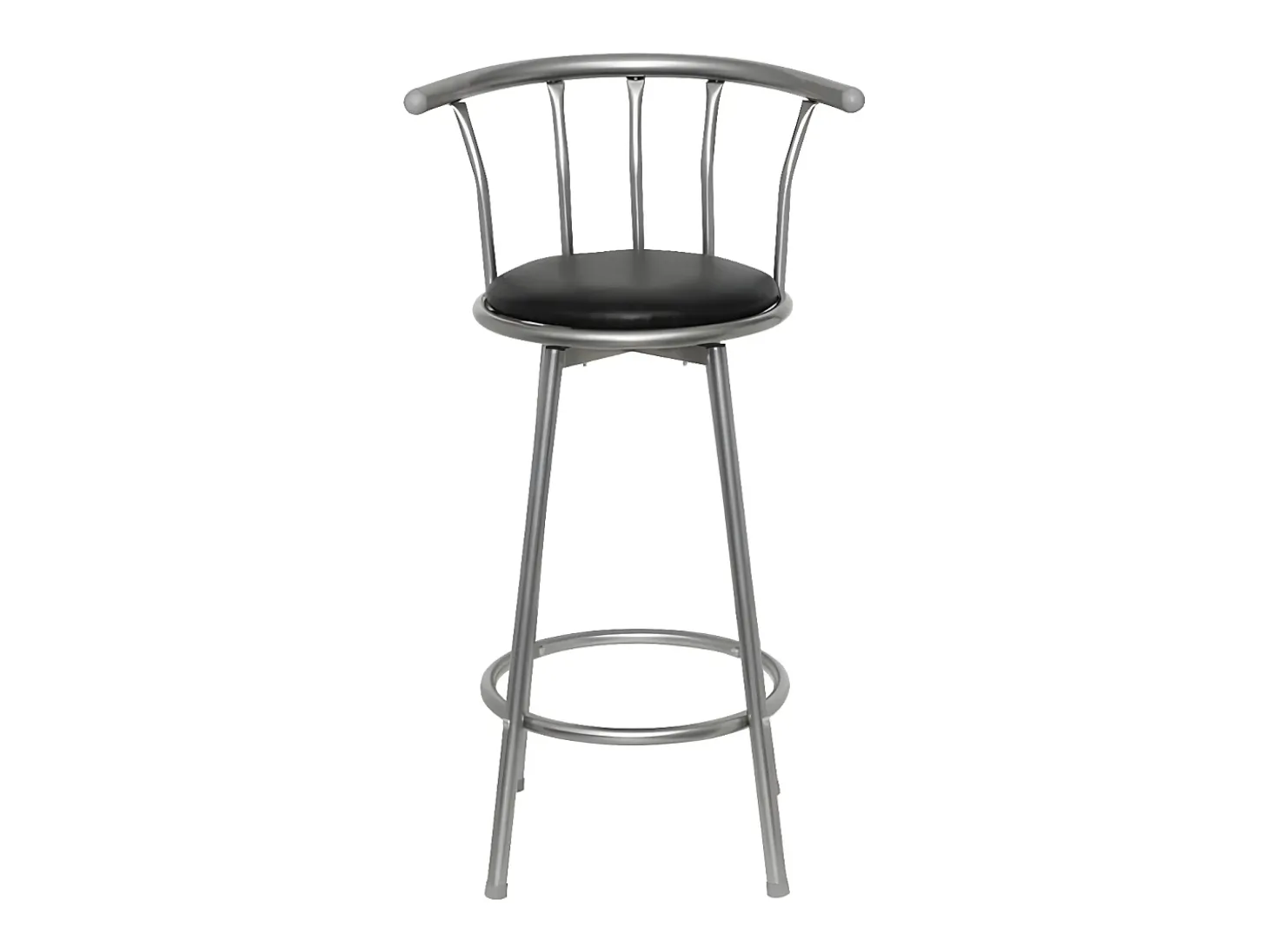 Bancos de bar 2 pcs couro artificial preto PT699422