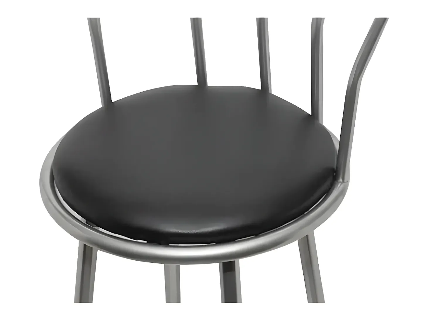 Bancos de bar 2 pcs couro artificial preto PT699422